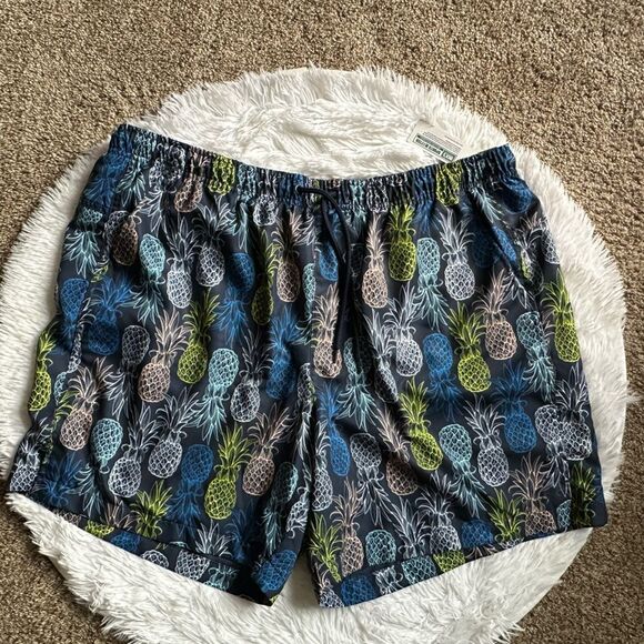 DSG Lifestyle Shorts Training Athletic Pineapple Loose Fit Swim New Mens Size 2X - Picture 1 of 11